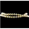 Image 3 : 3.41ctw Diamond and Pearl Necklace - 18KT Yellow Gold
