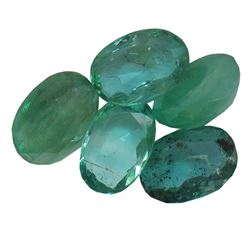 3.19ctw Oval Mixed Emerald Parcel