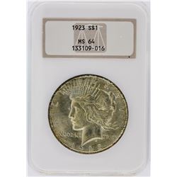 1923 NGC MS64 Peace Silver Dollar