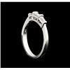 Image 4 : 0.32ctw Diamond Ring - Platinum