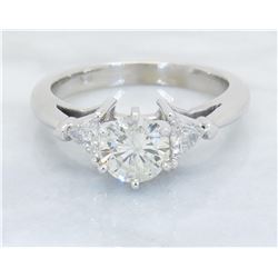 1.37ctw Diamond Ring - 14KT White Gold