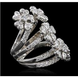 18KT White Gold 3.04ctw Diamond Ring