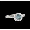 Image 1 : 1.12ctw Blue Diamond Ring - 14KT White Gold