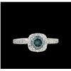 Image 2 : 1.12ctw Blue Diamond Ring - 14KT White Gold