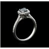 Image 3 : 1.12ctw Blue Diamond Ring - 14KT White Gold