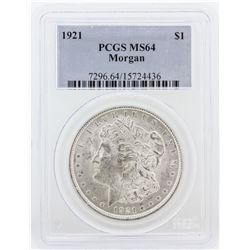 1921 PCGS MS64 Morgan Silver Dollar