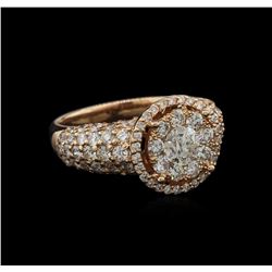 3.01ctw Diamond Ring - 14KT Rose Gold