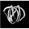 Image 3 : 0.45ctw Diamond Ring - 14KT White Gold