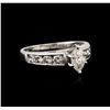 Image 1 : Platinum 0.99ctw Diamond Ring