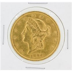 1896 $20 AU Liberty Head Double Eagle Gold Coin