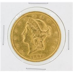 1896 $20 AU Liberty Head Double Eagle Gold Coin