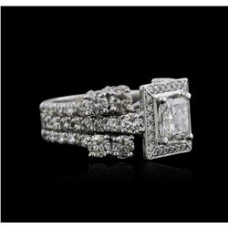 Platinum 4.01ctw Diamond Ring