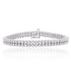 Image 1 : 14KT White Gold 3.10ctw Diamond Bracelet