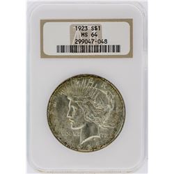 1923 NGC MS64 Peace Silver Dollar