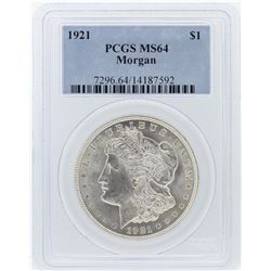 1921 PCGS MS64 Morgan Silver Dollar