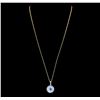 Image 2 : 14KT Yellow Gold Black Pearl Pendant With Chain