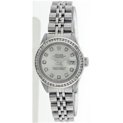 Rolex Stainless Steel 1.00ctw Diamond DateJust Ladies Watch