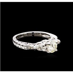 1.28ctw Diamond Ring - 18KT White Gold