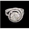 Image 2 : 5.03ctw Diamond Ring - 18KT White Gold