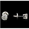 Image 2 : 1.31ctw Diamond Stud Earrings - 14KT White Gold