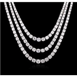 14KT White Gold 10.26ctw Diamond Necklace