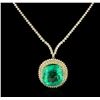 Image 1 : 18KT Yellow Gold GIA Certified 49.47ct Emerald and Diamond Necklace