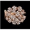 Image 2 : 14KT Rose Gold 0.86ctw Diamond Ring