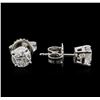 Image 2 : 1.17ctw Diamond Stud Earrings - 14KT White Gold