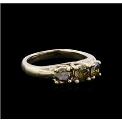 1.21ctw Fancy Brown Diamond Ring - 14KT Yellow Gold