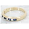 Image 2 : 0.40ctw Sapphire and Diamond Ring - 18KT Yellow Gold