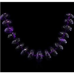 651.62ctw Amethyst Bead Necklace