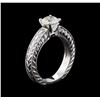Image 4 : 1.21ct Diamond Ring - 14KT White Gold