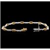Image 3 : 14KT Two-Tone Gold 1.56ctw Diamond Bracelet