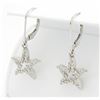 Image 8 : 1.02ctw Diamond Necklace and Earrings Set - 14KT White Gold