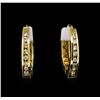 Image 1 : 0.82ctw Diamond Earrings - 14KT Yellow Gold