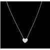 Image 2 : Tiffany & Co. 0.56ctw Diamond Pendant With Chain - 18KT White Gold