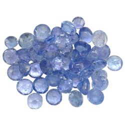 13.03ctw Round Mixed Tanzanite Parcel