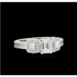 EGL USA Cert 2.23ctw Diamond Ring - 18KT White Gold