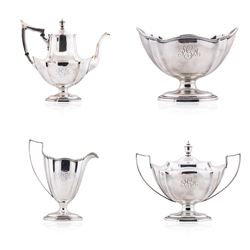 Gorham Sterling Silver 5 Piece Coffee and Tea Set