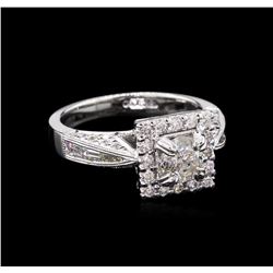 1.56ctw Diamond Ring - 18KT White Gold