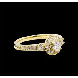 0.61ctw Diamond Ring - 14KT Yellow Gold