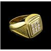 Image 1 : 0.28ctw Diamond Ring - 18KT Yellow Gold