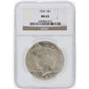 Image 1 : 1924 NGC MS65 Peace Silver Dollar