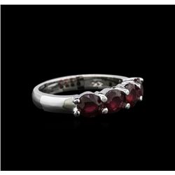 2.85ctw Ruby Ring - 14KT White Gold