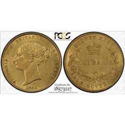 1856 Sydney Mint Half Sovereign - PCGS AU 55