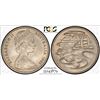 Image 1 : 1966 Australian Wavy Baseline Twenty Cent - PCGS MS 63