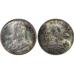 1917M Australian KGV Shilling - PCGS MS 65+