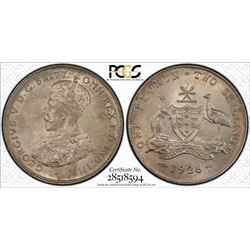 1926 Australian KGV Florin - PCGS MS 64