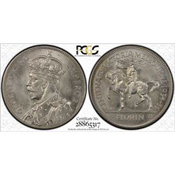 1934-35 Melbourne Centenary Florin - PCGS MS 64