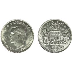 1939 Australian KGVI Florin - PCGS MS 63